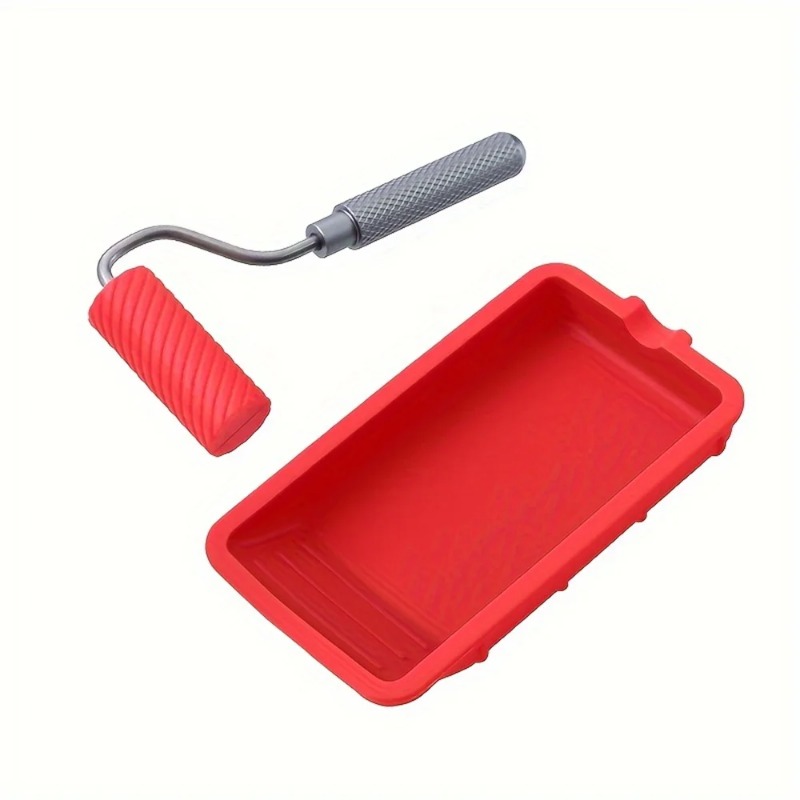 Woodworking Glue Roller - صينية فرشاة الغراء أداة صندوق السيليكون