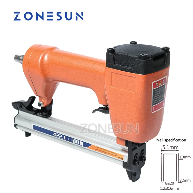 ZONESUN 422J Ga20 مسدس تدبيس ه - مراجعة Woodworking Nails وسعره