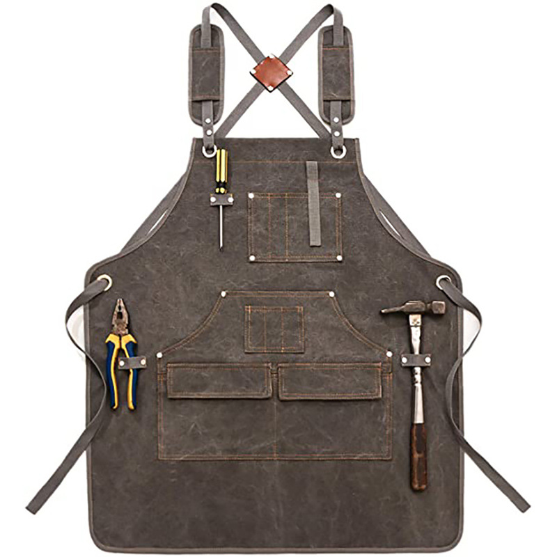 مريلة قماشية سميكة بسيطة مع شع - مراجعة Woodworking Overalls وسعره