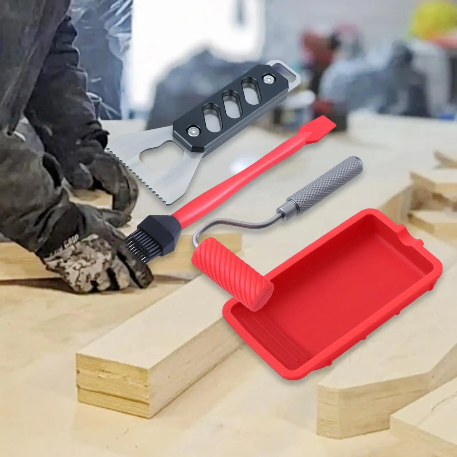 مفرشة الغراء مع صينية قابلة لإ - مراجعة Woodworking Glue Roller وسعره